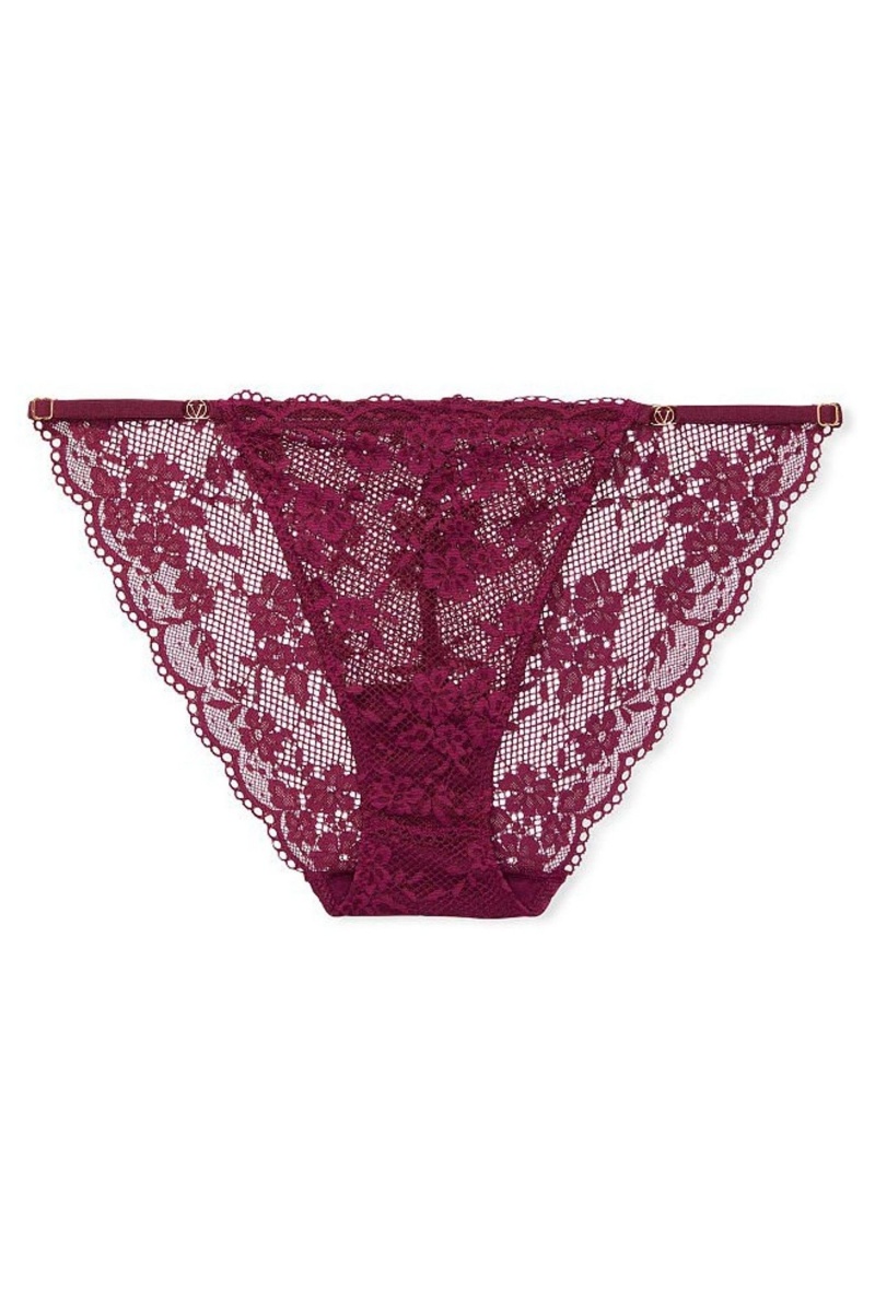 Victoria's Secret Love Cloud Cipkovane Bikiny Knickers Červené | HXBTK-1429