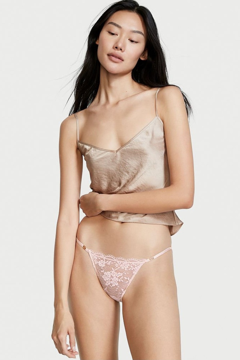 Victoria\'s Secret Love Cloud Cipkovane Bikiny Knickers Červené | YWXOL-0839