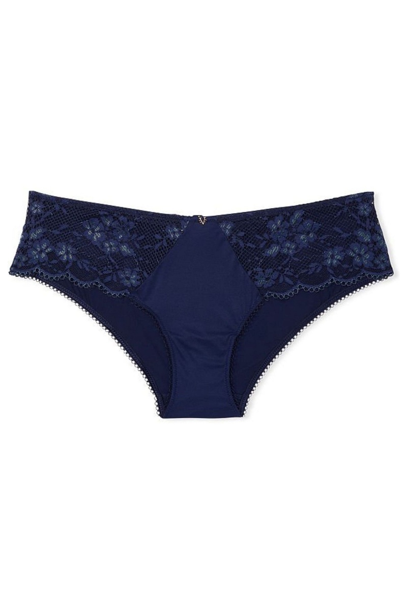 Victoria's Secret Love Cloud Cipkovane Trim Hipster Knickers Námornícka Modrá Modre | BGNSX-5684