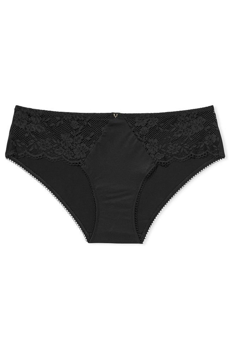 Victoria's Secret Love Cloud Cipkovane Trim Hipster Knickers Čierne | ZGQBL-3780