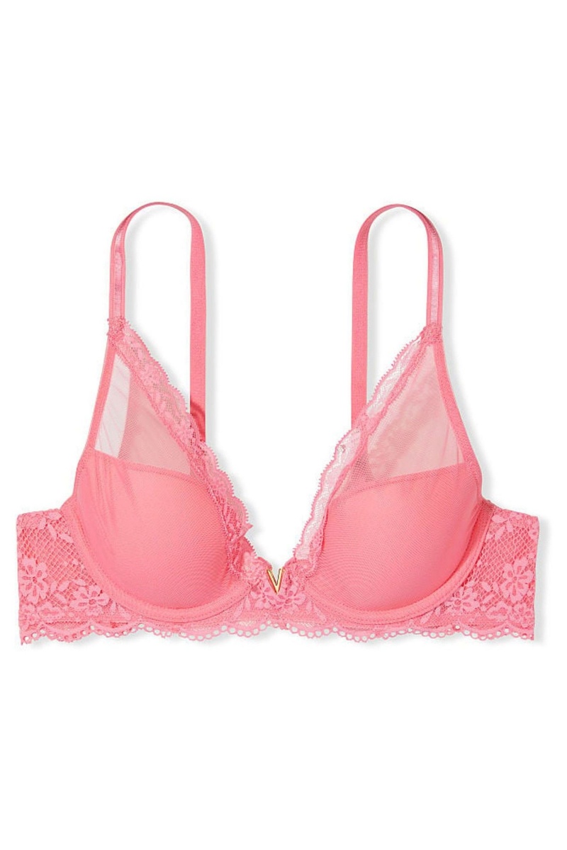 Victoria's Secret Love Cloud Love Cloud Lightly Podsite Plunge Bra Modre | XGLOE-0396