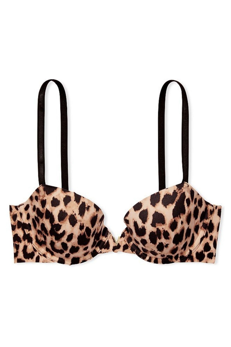 Victoria's Secret Love Cloud Smooth Bra Hnede Leopardie | ARQWI-5823