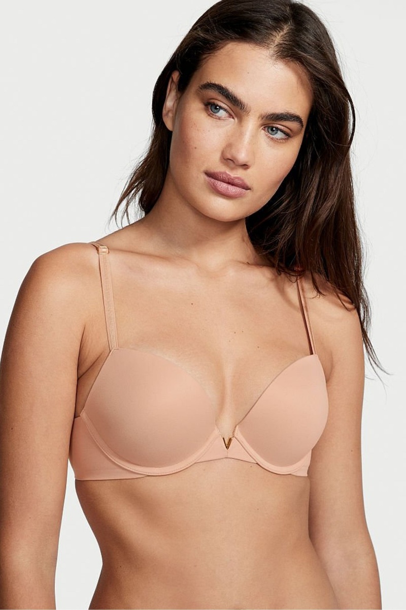 Victoria\'s Secret Love Cloud Smooth Bra Sweet Nougat Nude | VCUIJ-5740