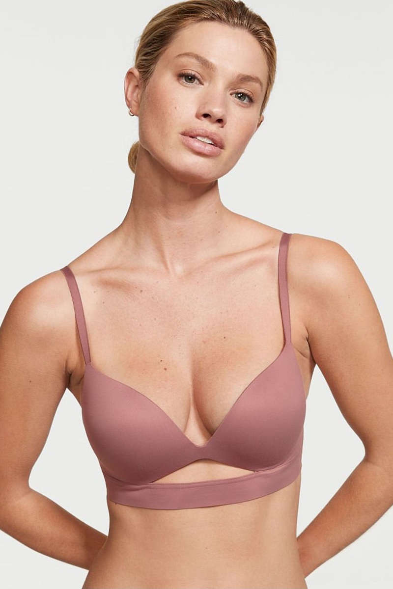 Victoria\'s Secret Love Cloud Smooth Non Wired Push Up Bra Toasted Sugar Nude | XLDAW-5079