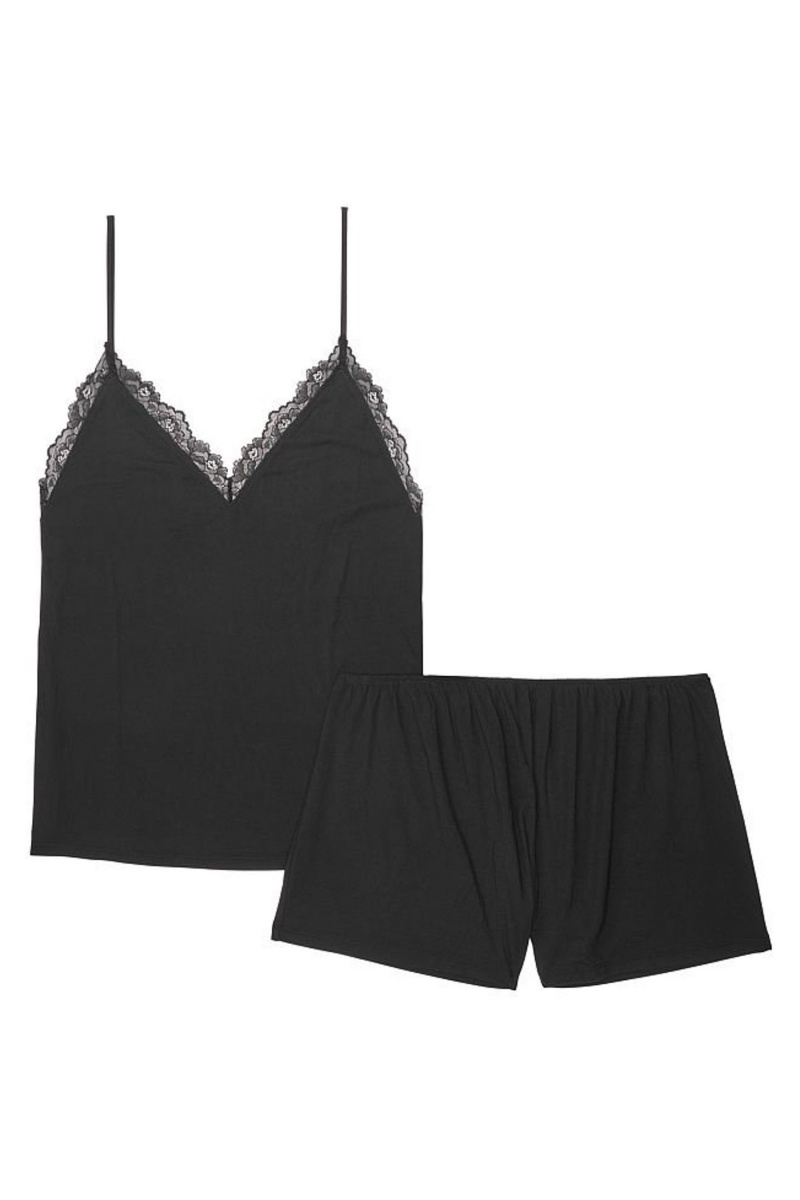 Victoria's Secret Modal Cami Set Čierne | XMGPH-6815