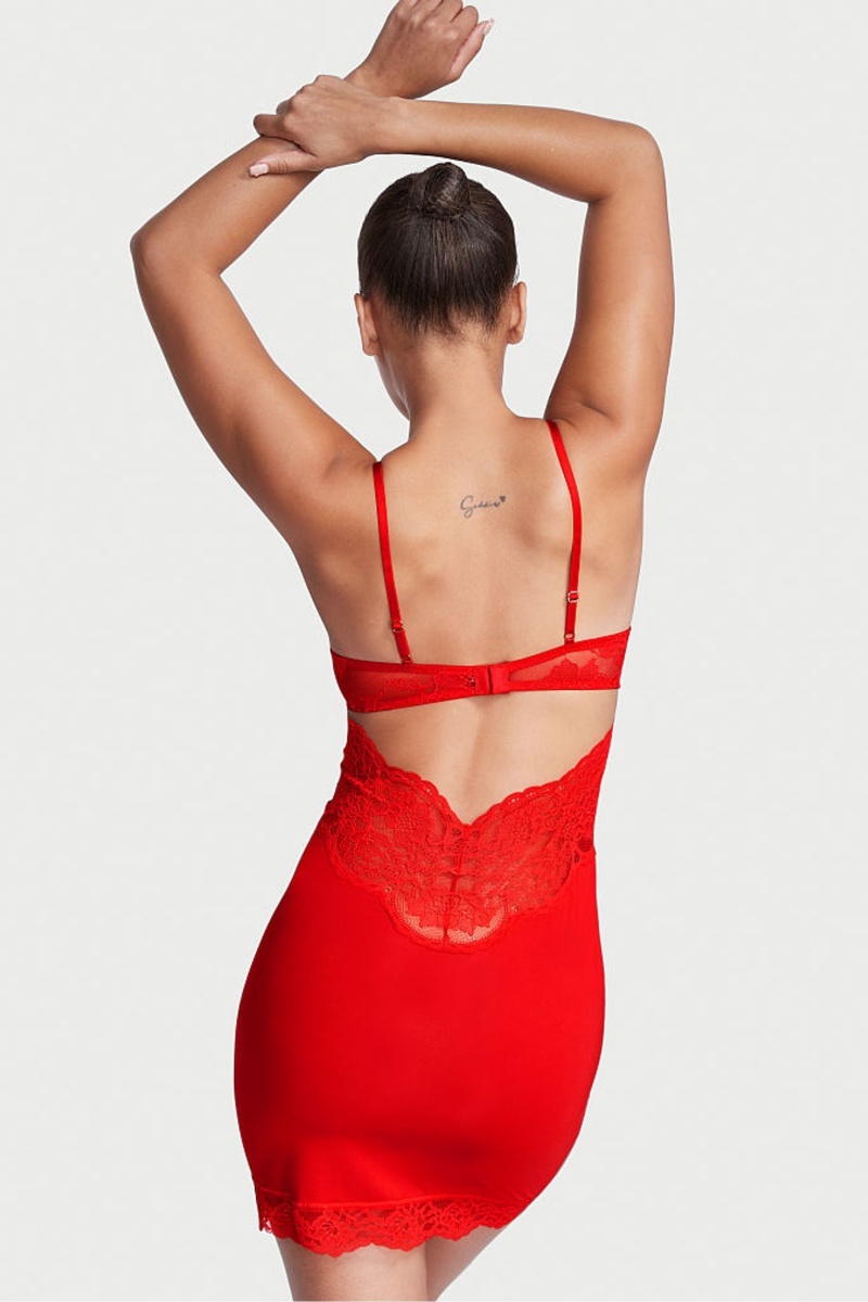 Victoria's Secret Modal Cipkovane Mini Slip Červené | HADUE-3806