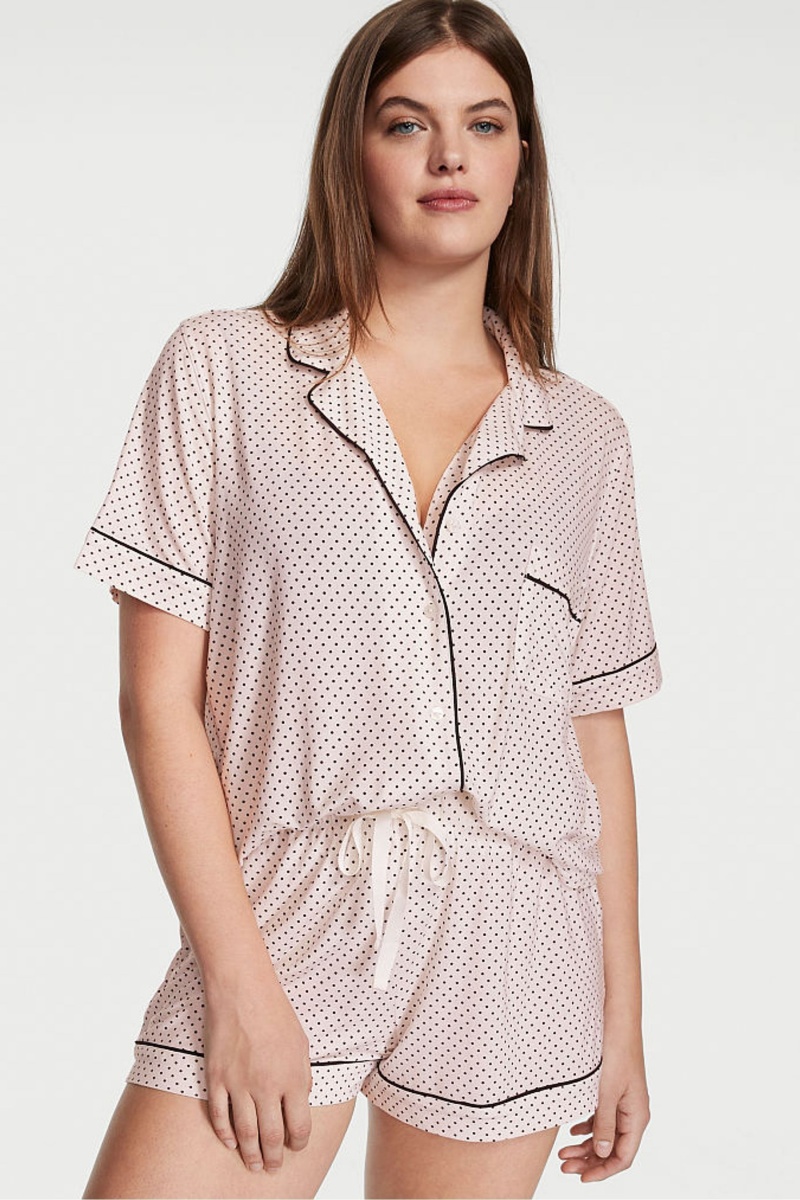 Victoria\'s Secret Modal Pyjama Kratke Pyjamas Set Čierne | FBZOK-2638