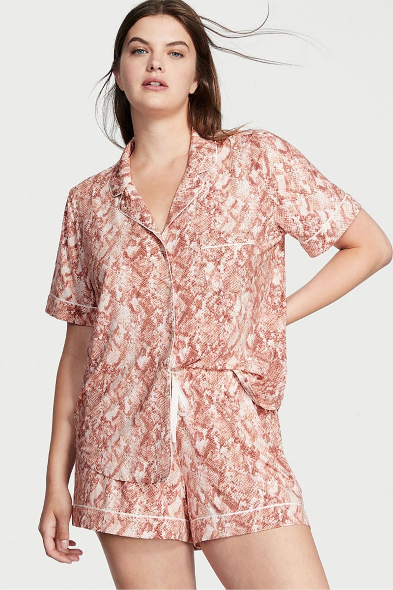 Victoria\'s Secret Modal Pyjama Kratke Pyjamas Set Čierne | LYNFS-4371