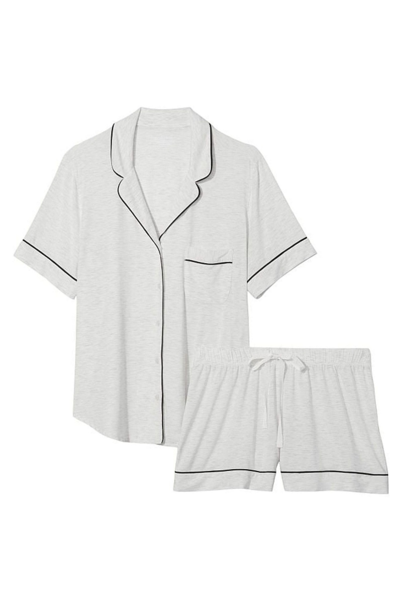 Victoria's Secret Modal Pyjama Kratke Pyjamas Set Čierne | BDKJQ-3604