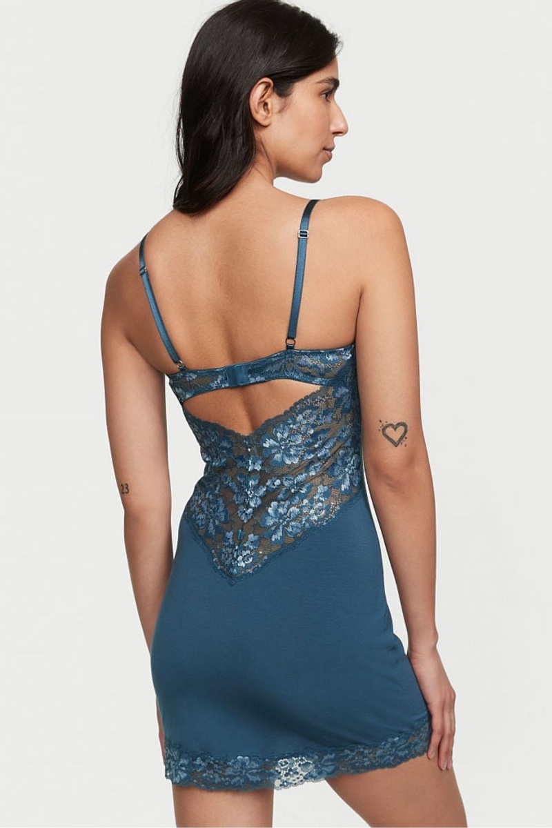 Victoria's Secret Modal Slip Saty Modre | XNUCQ-5461