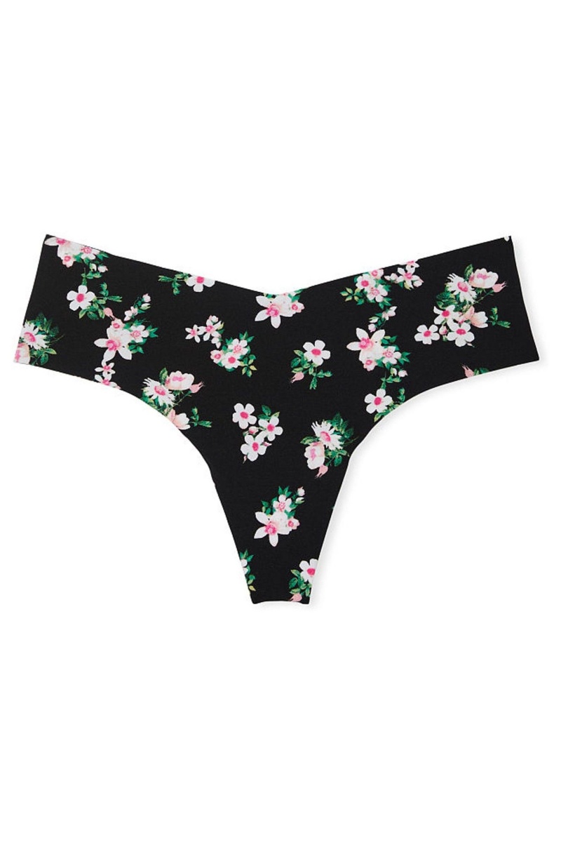 Victoria's Secret No-Show No Show Tanga Knickers Čierne | QDNJZ-1273