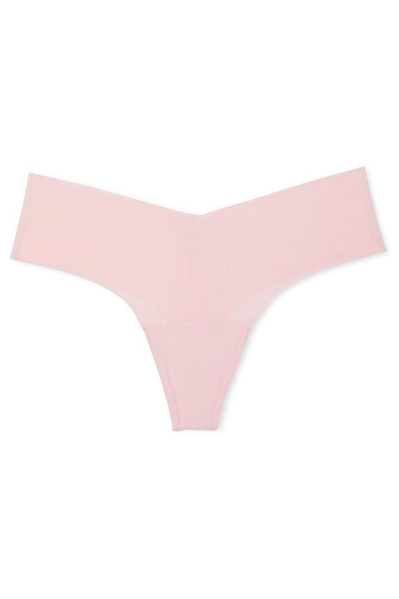 Victoria's Secret No-Show Rebrovaný No Show Tanga Knickers Ruzove | LMFGQ-5403