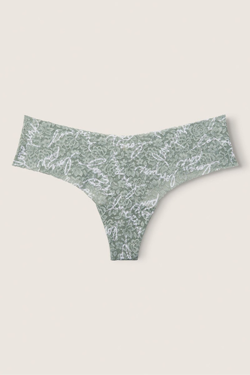 Victoria\'s Secret No Show Tanga Cipkovane Knickers Modre | HIKRY-8695