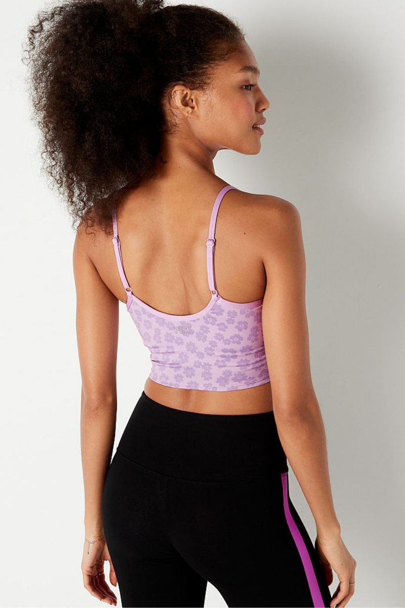 Victoria's Secret Ruched Lightly Podsite Low Impact Sports Bra Modre | POENU-2819