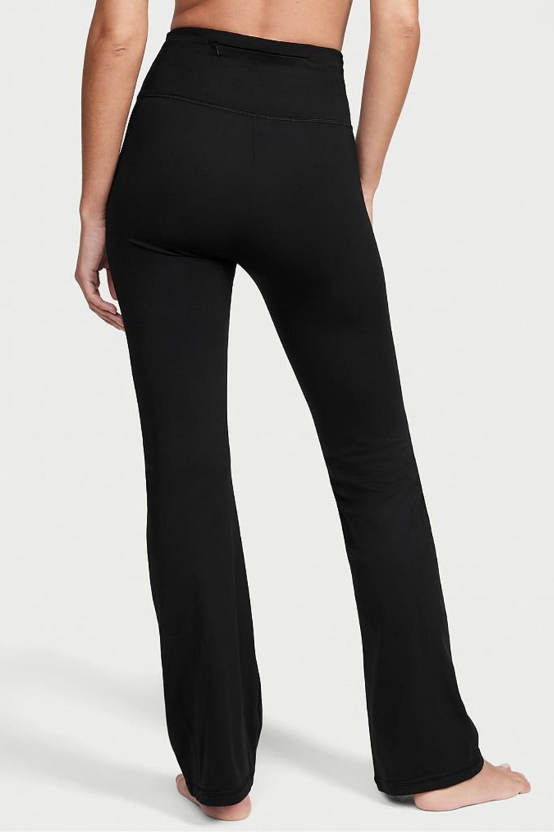 Victoria's Secret Ruched Siroke Topanky Leg Flare Legging Čierne | XTUHR-8739