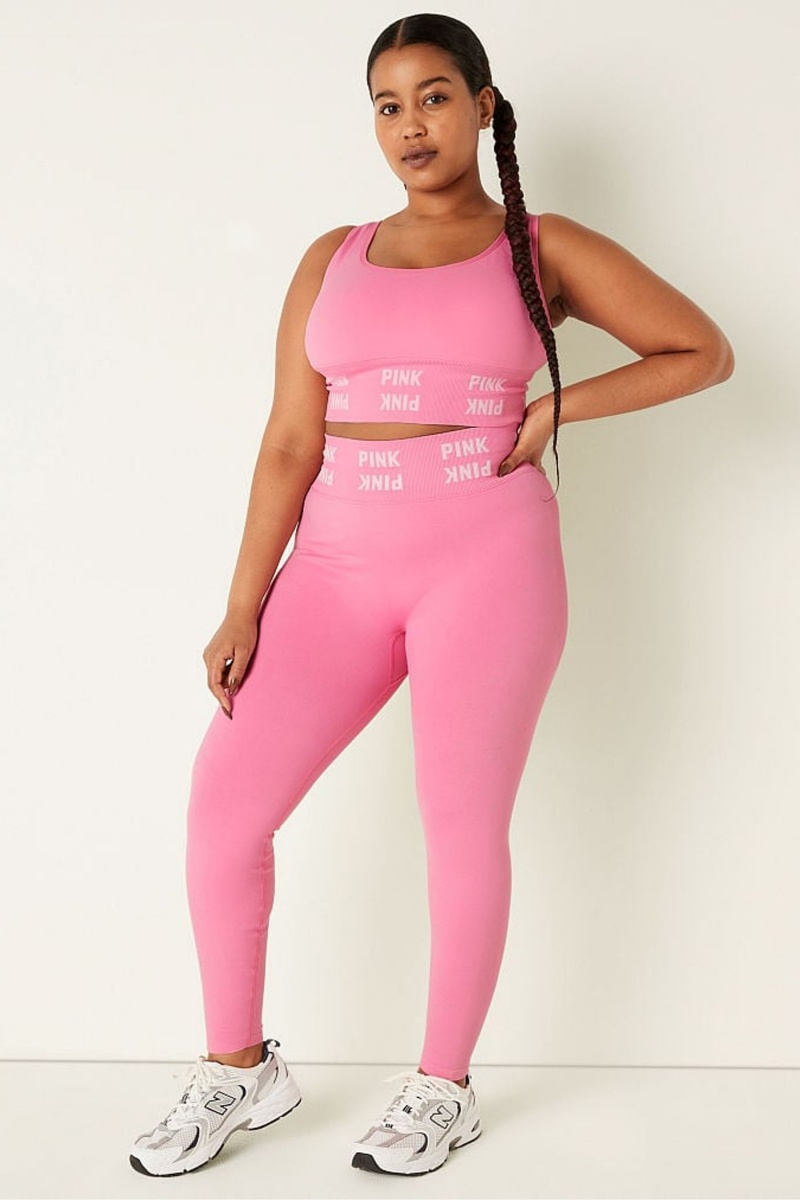 Victoria's Secret Seamless High Pásom Leggings Ruzove | RVMBO-0842