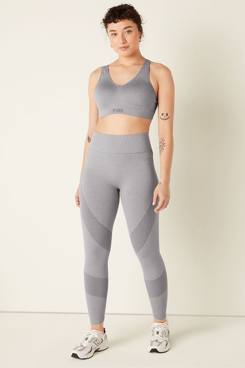 Victoria's Secret Seamless High Pásom Legging Siva | EWKQR-8021