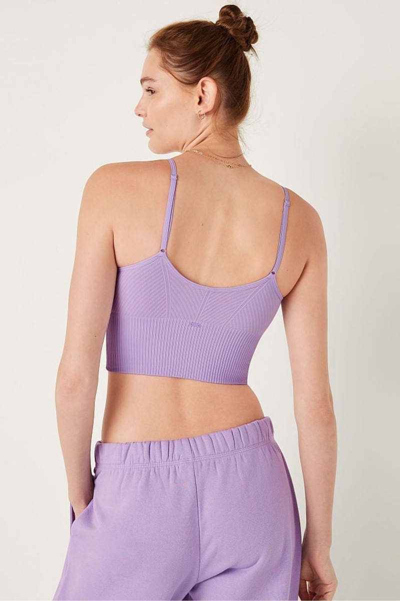 Victoria's Secret Seamless Seamless Lightly Podsite Low Impact Sports Bra Ruzove | PHEDR-5271