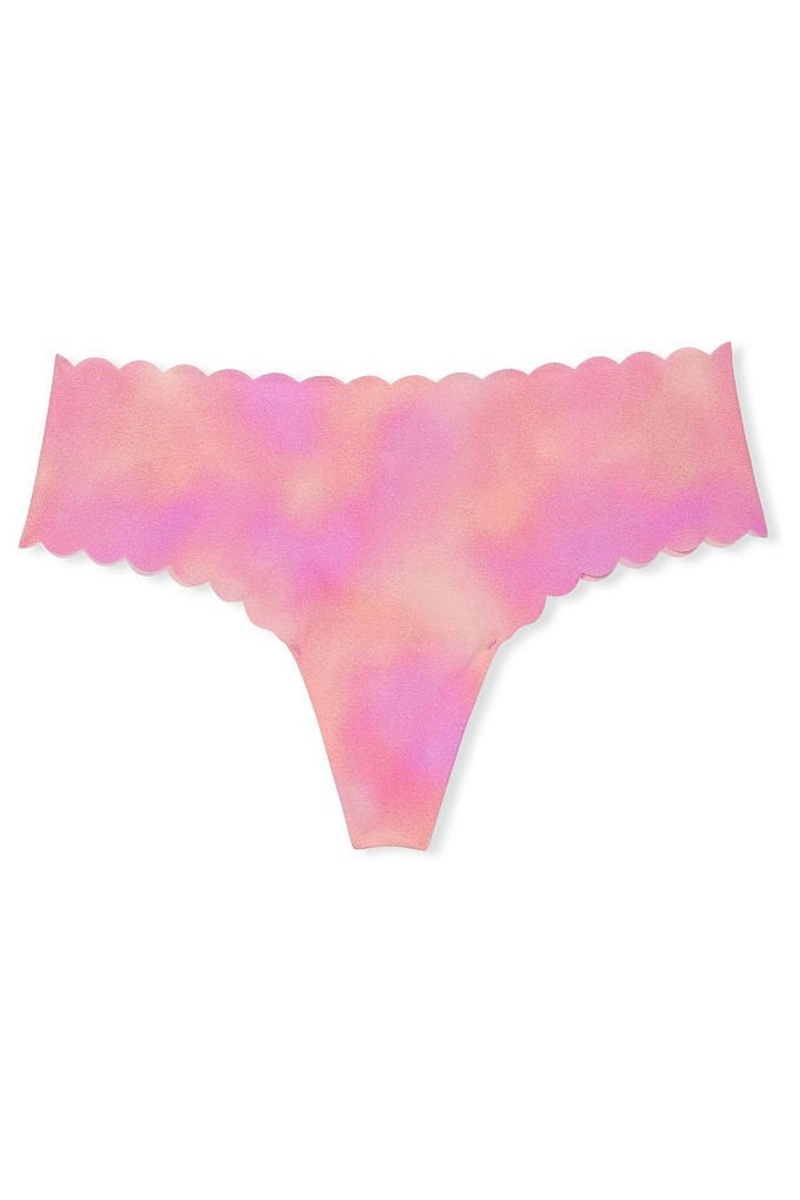 Victoria's Secret Sexy Illusions by Victorias Secret No Show Tanga Knickers Ruzove | XMASB-9683