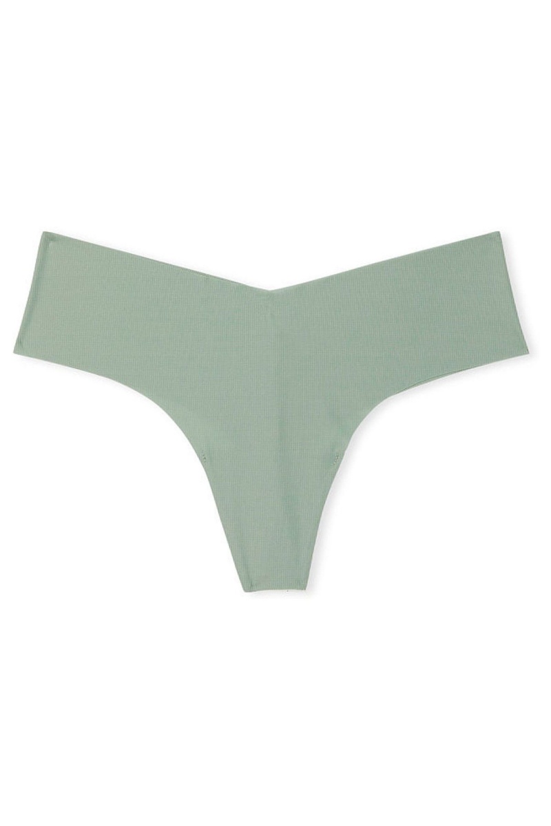 Victoria's Secret Sexy Illusions by Victorias Secret Rebrovaný No Show Tanga Knickers Zelene | EOLZT-3450