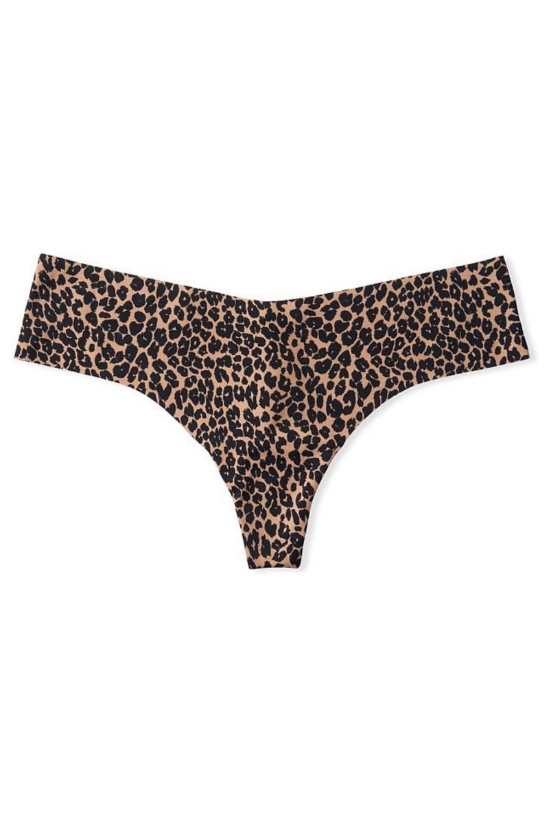 Victoria's Secret Sexy Illusions by Victorias Secret Smooth No Show Tanga Knickers Champagne Nude | HYUKO-1480