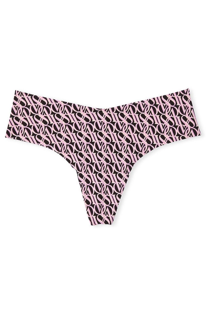 Victoria's Secret Sexy Illusions by Victorias Secret No Show Tanga Knickers Hnede | GLRNK-4538