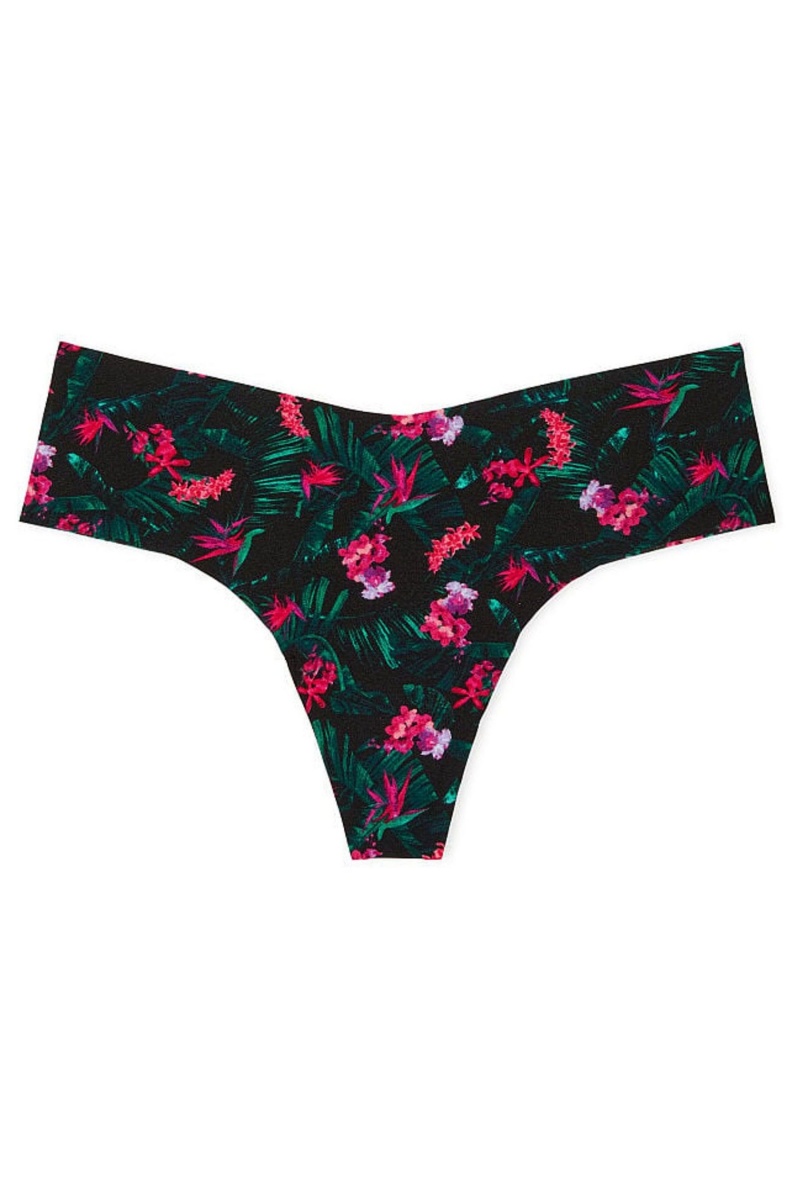 Victoria's Secret Sexy Illusions by Victorias Secret No Show Tanga Knickers Čierne | XPLFZ-6321