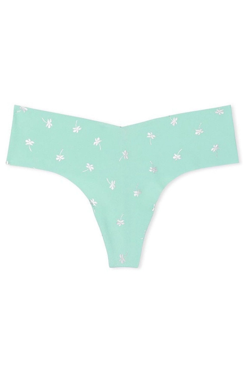 Victoria's Secret Sexy Illusions by Victorias Secret No Show Tanga Knickers Modre | DKUCE-9164