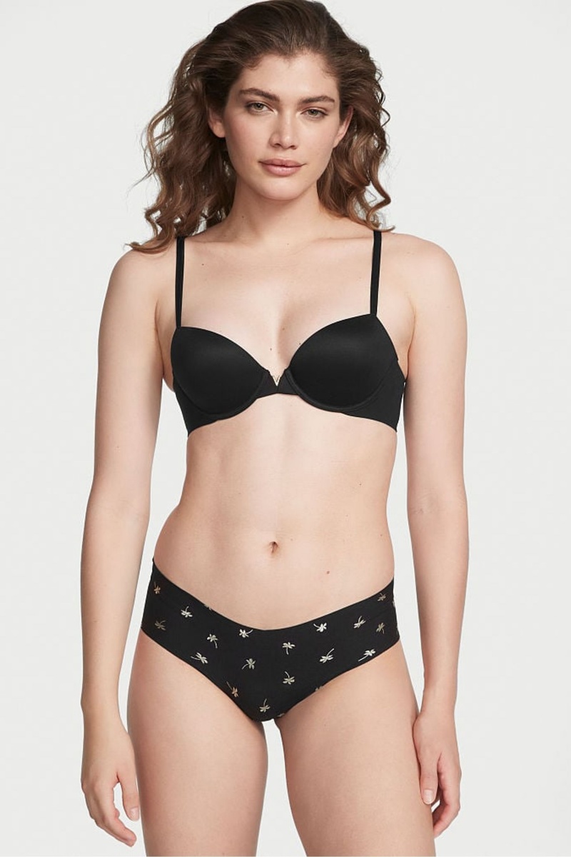 Victoria\'s Secret Sexy Illusions by Victorias Secret No Show Cheeky Knickers Čierne | APLKD-1489