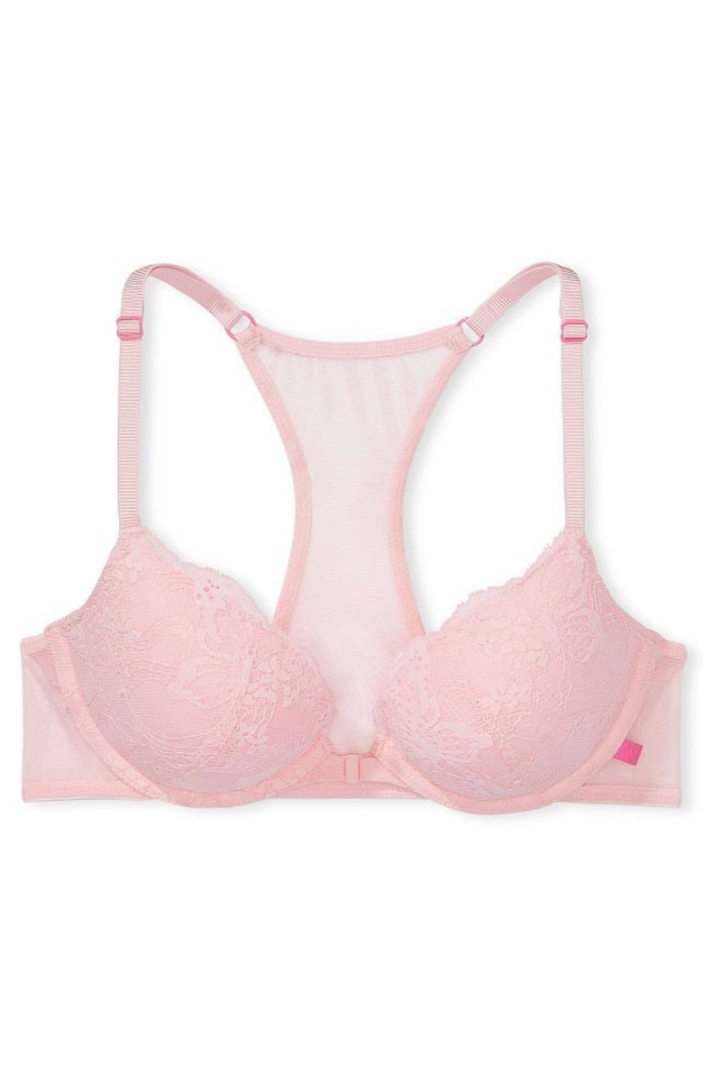 Victoria's Secret Sexy Tee Cipkovane Front Zapinanie Push Up T-Shirt Bra Čierne | EQJTP-0723