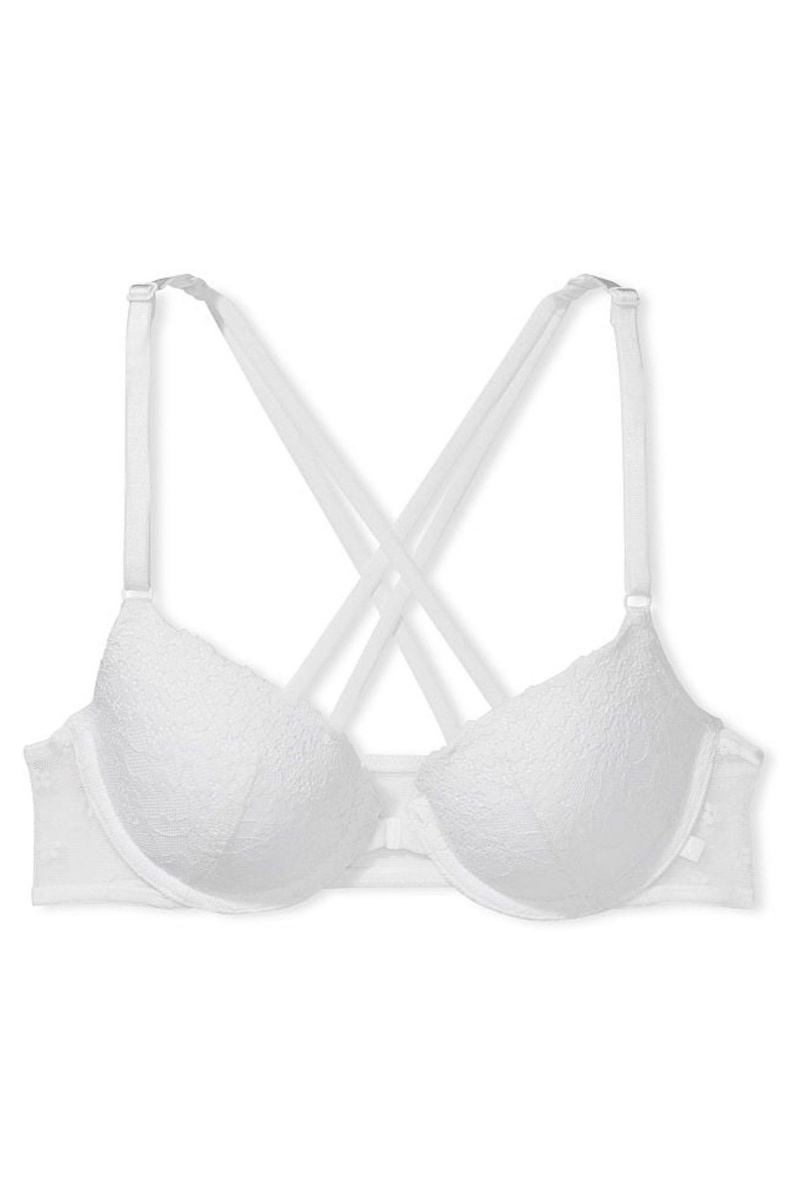 Victoria's Secret Sexy Tee Cipkovane Front Zapinanie Lightly Podsite T-Shirt Bra Čierne | HNWTK-6437