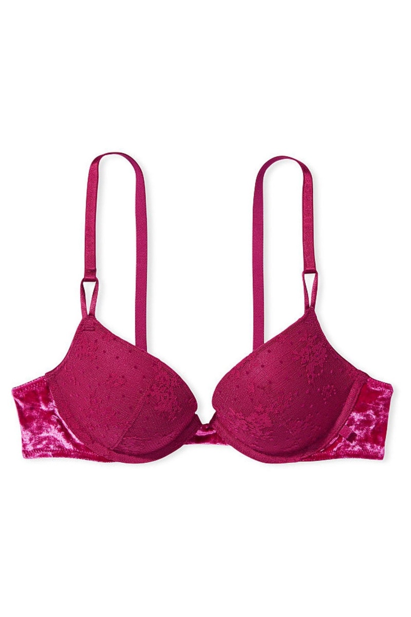 Victoria's Secret Sexy Tee Cipkovane Push Up Bra Červené | JYIGL-1683