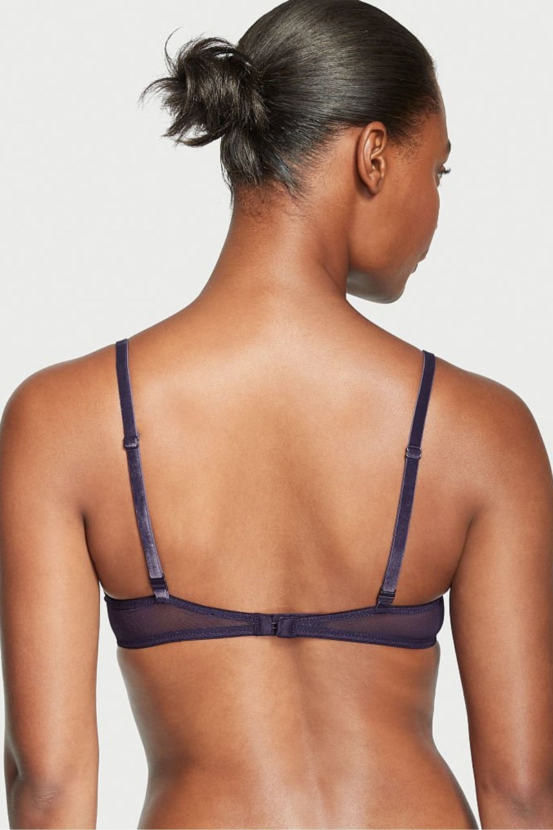 Victoria's Secret Sexy Tee Cipkovane T-Shirt Push Up Bra Čierne | BMVEQ-5890