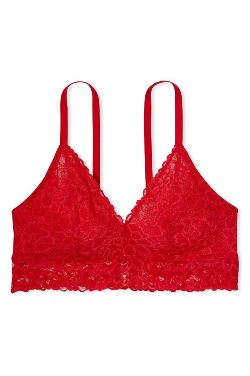 Victoria's Secret Sexy Tee Cipkovane Unlined Bralette Červené | SUJYN-1298