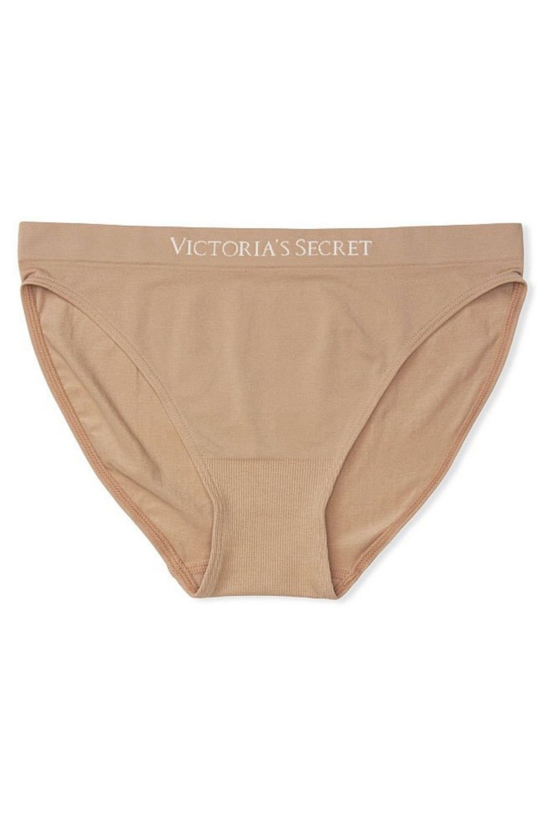 Victoria's Secret Smooth Bikiny Knickers Sweet Praline Nude | VMFCU-2653