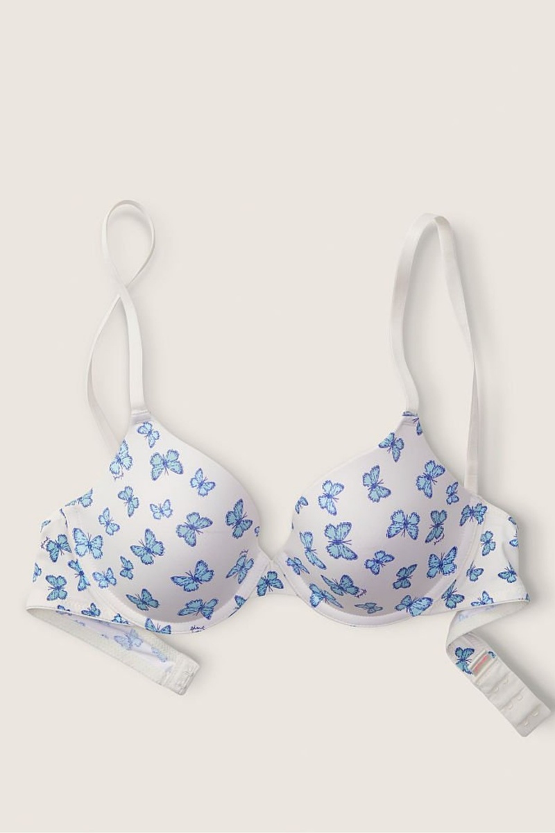 Victoria's Secret Smooth Lightly Podsite T-Shirt Bra Biele | GUDFA-2809