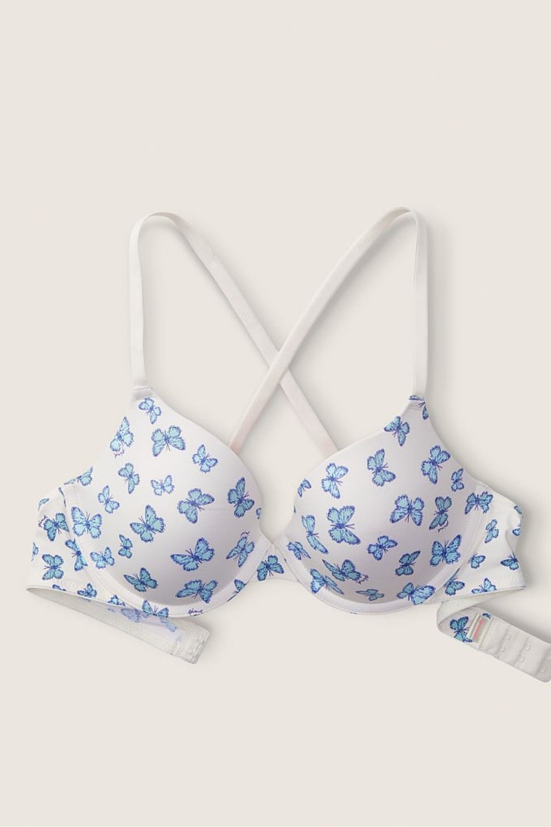 Victoria's Secret Smooth Lightly Podsite T-Shirt Bra Biele | GUDFA-2809