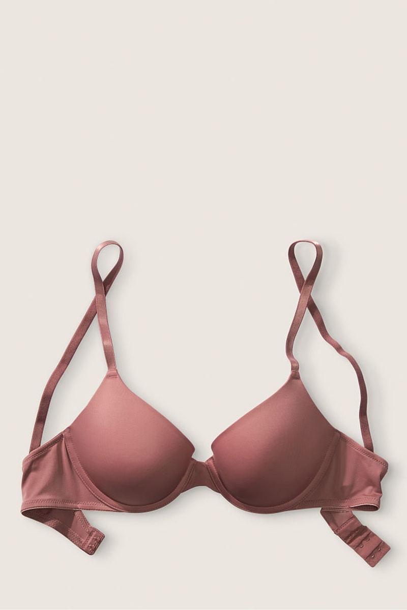 Victoria's Secret Smooth Push Up T-Shirt Bra Nachový | MGEUD-5316