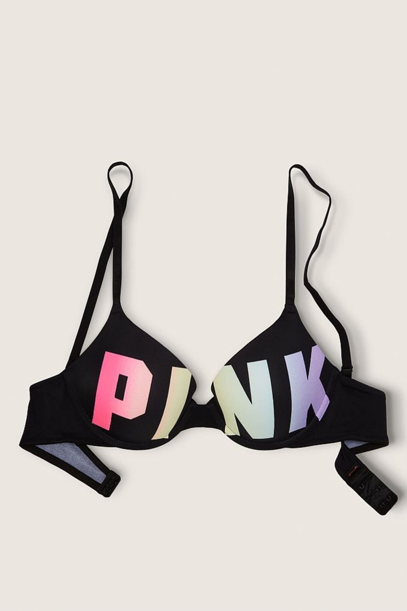 Victoria\'s Secret Smooth Push Up T-Shirt Bra Nachový | DNEXM-8379