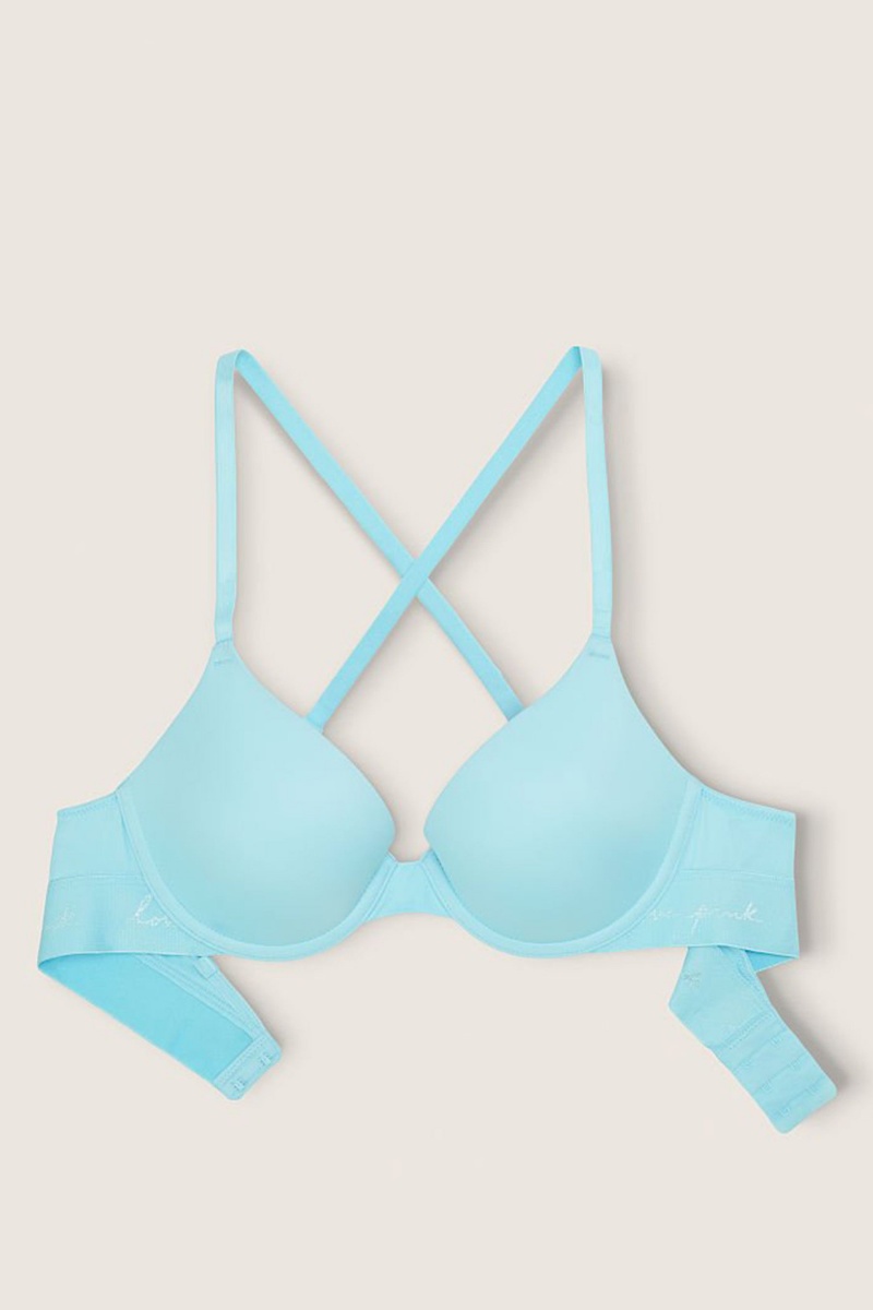 Victoria's Secret Smooth Push Up T-Shirt Bra Čierne | ZVRXN-9284