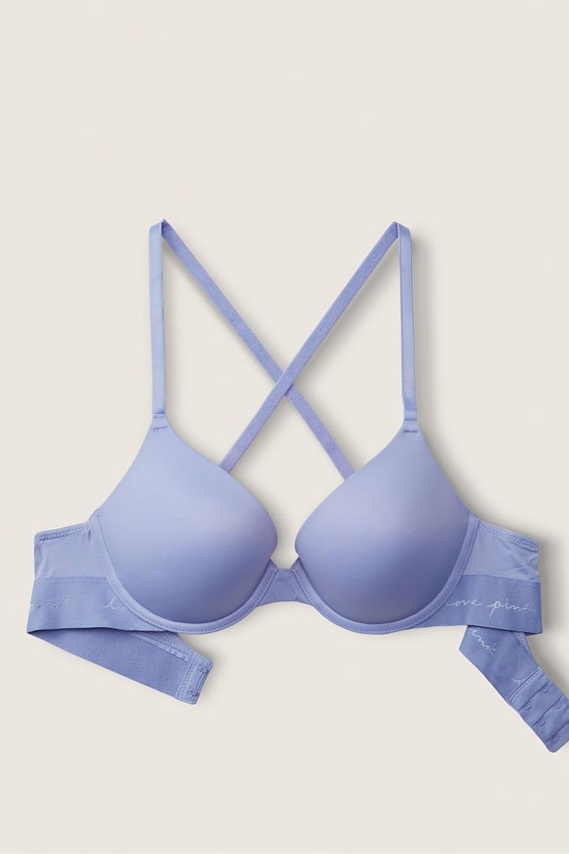 Victoria's Secret Smooth Push Up T-Shirt Bra Čierne | WECSL-6215