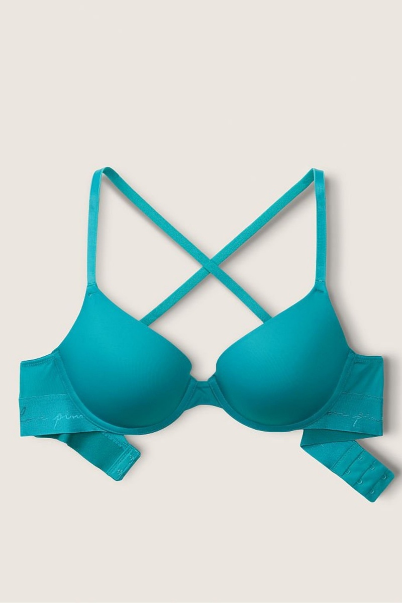 Victoria's Secret Smooth Push Up T-Shirt Bra Čierne | AVTKF-6275