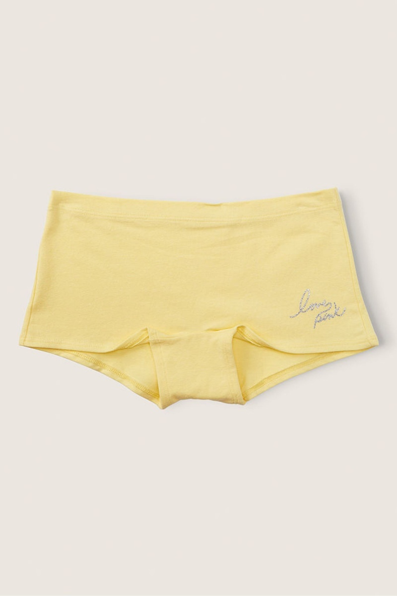 Victoria's Secret Stretch Bavlnene Bavlnene Boyshort Knicker Káva | LFCVN-2379