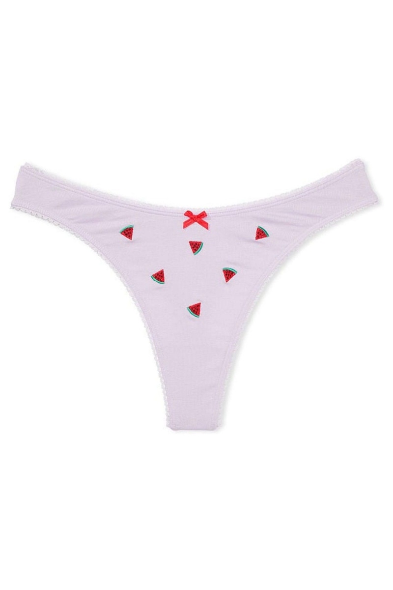 Victoria's Secret Stretch Bavlnene Bavlnene High Leg Tanga Knickers Perfume Watermelon | TDHRA-7150