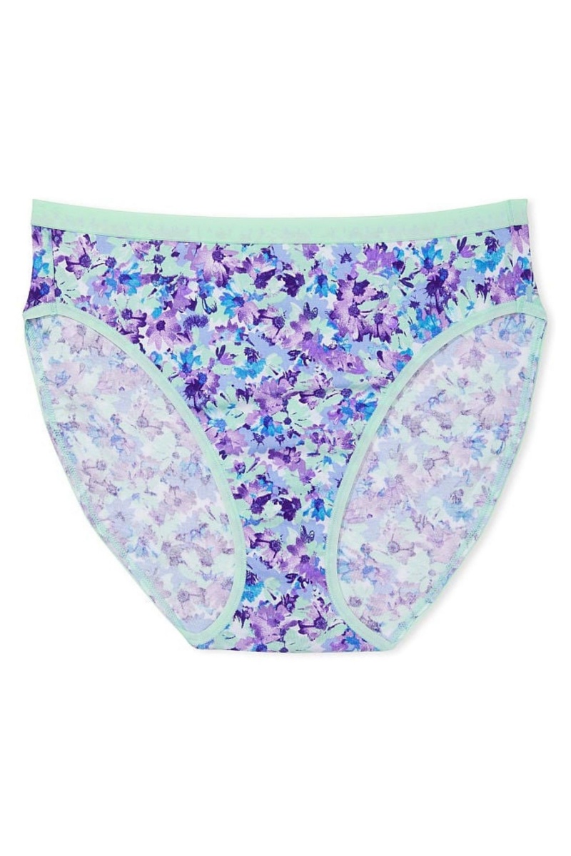 Victoria's Secret Stretch Bavlnene High Leg Brief Knickers Leopardie Hnede | PTHAR-5029