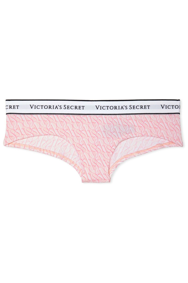 Victoria's Secret Stretch Bavlnene Logo Knickers Modre | WINOG-7542