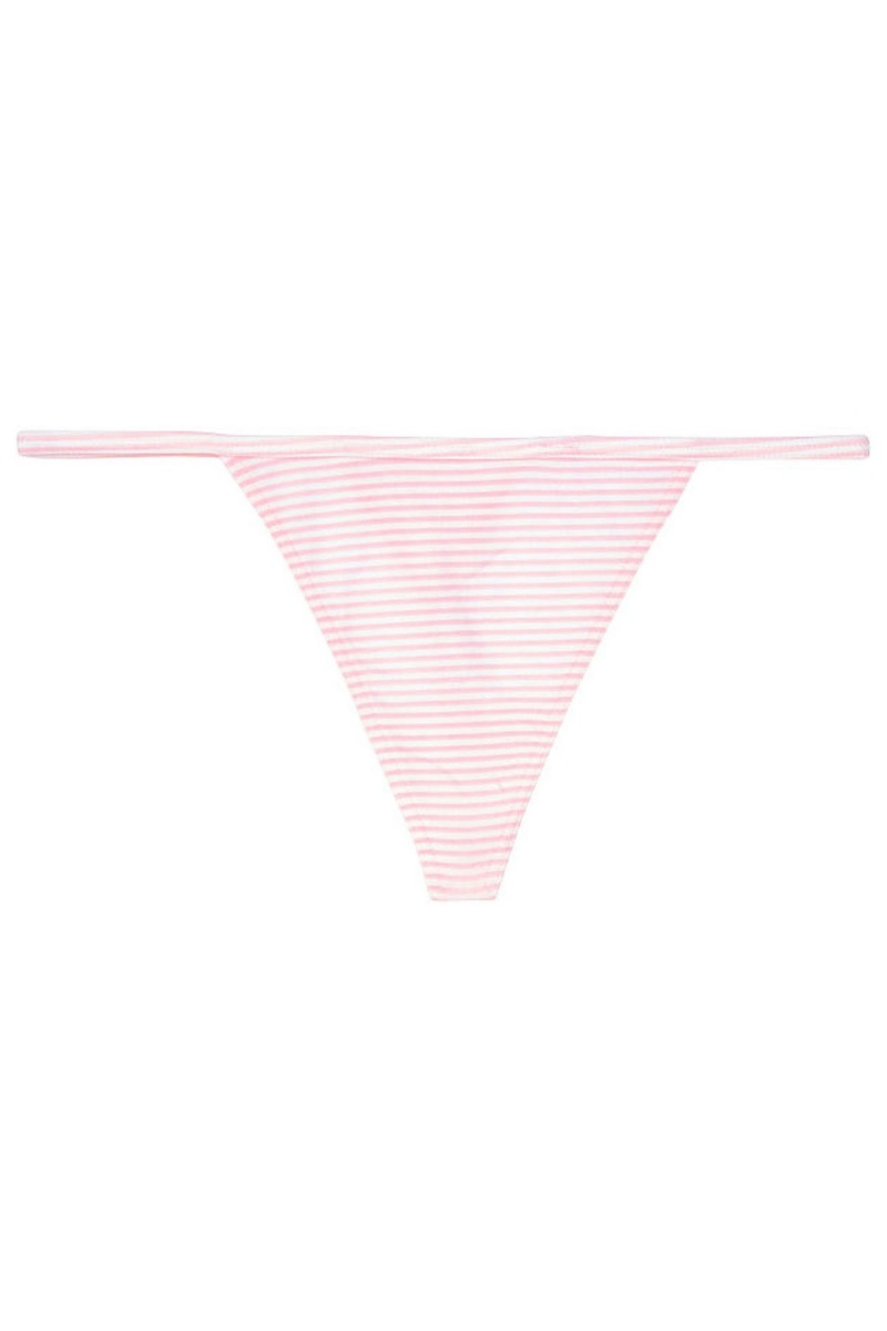 Victoria's Secret Stretch Bavlnene No Show Tanga Knickers Pruhované | ASWKY-6539