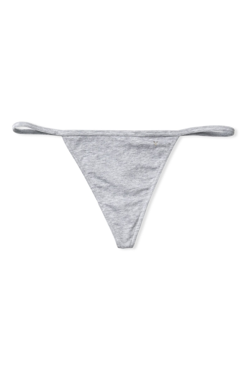 Victoria's Secret Stretch Bavlnene No Show Tanga Knickers Pruhované | RJNQL-1085