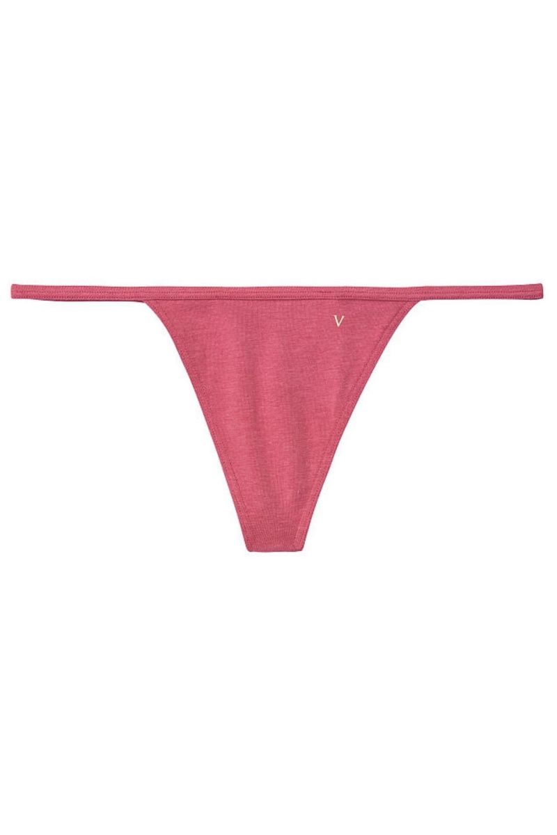 Victoria's Secret Stretch Bavlnene No Show Tanga Knickers Pruhované | HMYSD-6904