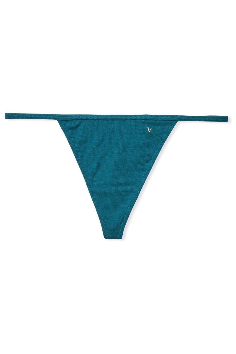 Victoria's Secret Stretch Bavlnene No Show Tanga Knickers Pruhované | AOELC-2793